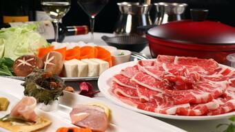 【しゃぶしゃぶ膳】スペイン産イベリコ豚ロース・黒毛和牛サーロインを楽しむ　2食付【SY】の画像